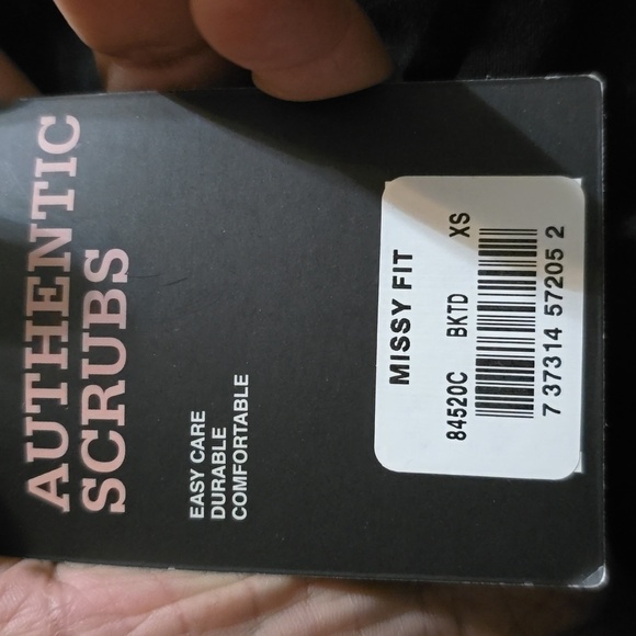 Dickies Women's Black V-Neck 2 Pocket Scrub Top Size XS NWT - Picture 9 of 10